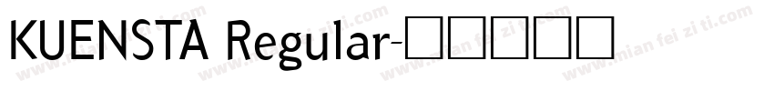 KUENSTA Regular字体转换